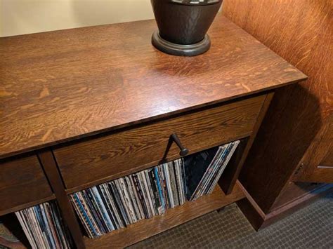 White Oak Stereo Cabinet Sideboard Edgewater Woodwork