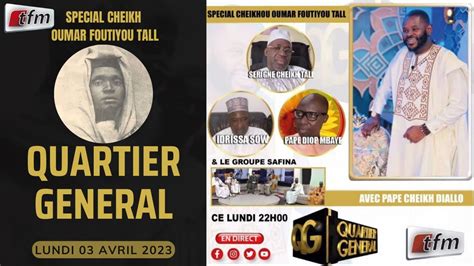 Tfm Live Qg Du 03 Avril 2023 Avec Pape Cheikh Diallo Spécial Cheikh