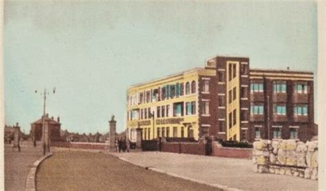 Blackpool Lancashire Royal Hotel Cleveleys Hand Coloured Postcard