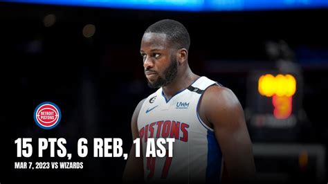 Eugene Omoruyi 15 PTS 6 REB 1 AST Pistons Highlights Vs Wizards