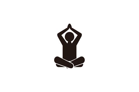 Yoga Fitness Meditation Pose Vector Icon Graphic By Sore Creative