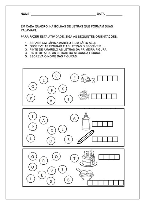 Alfabetização E Letramento Atividades Alfabetização E Letramento Atividades Para Aprimorar A