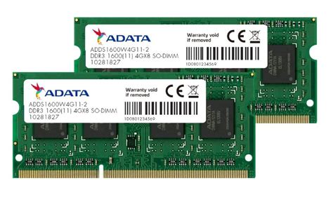 Adata Premier Ddr L So Dimm Mhz Gb X Gb Kit Cl