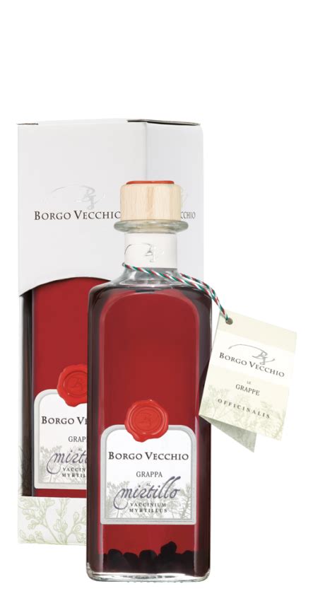 Grappa Aromatizzata Al Mirtillo 500 Ml Borgo Vecchio Distilleria