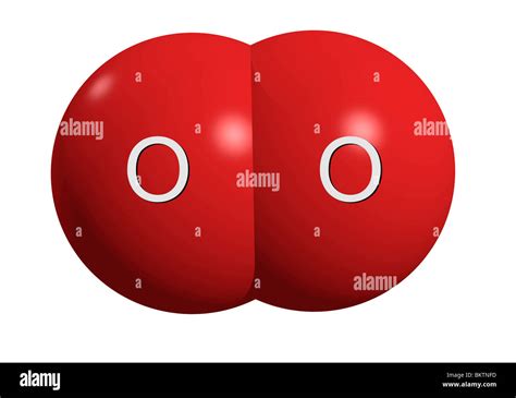 Sauerstoffmolekül O2 / oxygen molecule O2 Stock Photo, Royalty Free ...