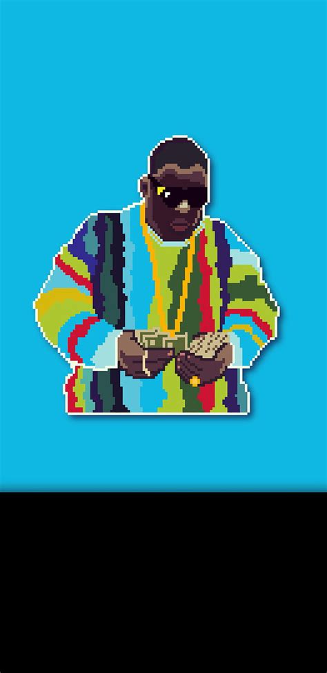 Amoled Big Bit Biggie Black Hip Hop Music Notorious Rap Rapper