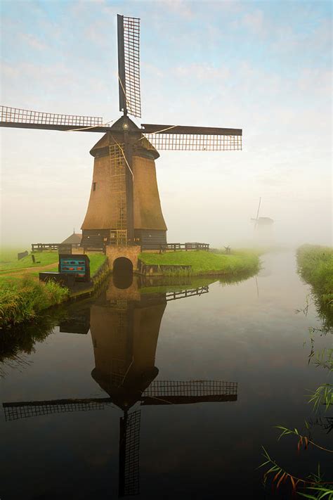 Windmill In The Mist Photograph By Jacobh Fine Art America