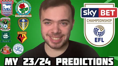 My Official Championship Predictions Youtube