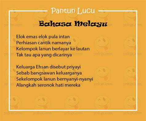 Pantun Lucu Bahasa Melayu Yang Bikin Sakit Perut Yedepe