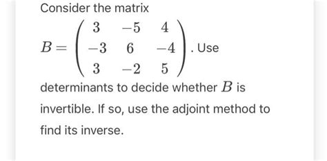 Solved Let A B C And D Be Matrices Such That Chegg