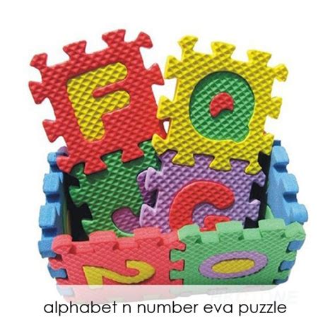 Jual Huruf Angka Alphabet Eva Puzzle Busa Spon Mainan Anak Bayi Edukasi