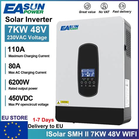 Easun Power Inversor Solar H Brido Onda Senoidal Pura Inversor Off Grid