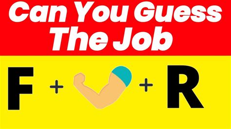 Can You Guess The Job Profession From The Emojis Emoji Guess Game