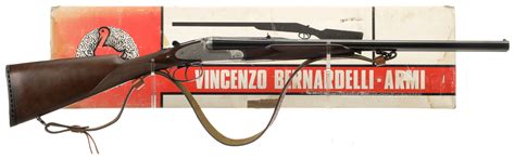 Engraved Bernardelli Deluxe Ejector Double Barrel Slug Shotgun Rock