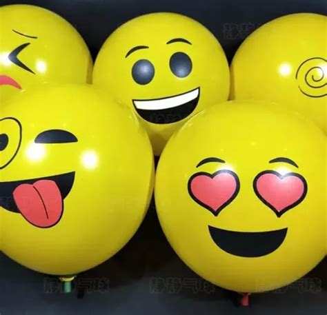 50 Piezas Globos Caritas Emojis Fiesta Decoración Cumpleaños En Venta