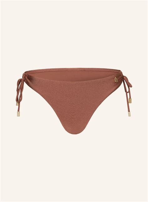 Beachlife Basic Bikini Hose Chocolate Shine In Braun