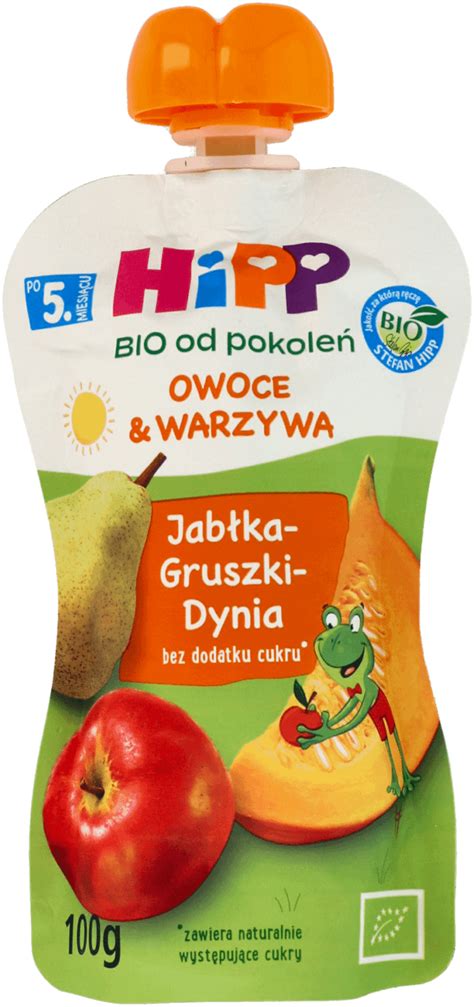 Hipp Bio Mus W Tubce Owocowo Warzywny Jab Ka Gruszki I Dynia M