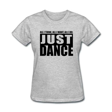 Ladies Graphic Just Dance Tee Shirts Zone Toussaint Ts Tops Gf White Street Dance T Shirt