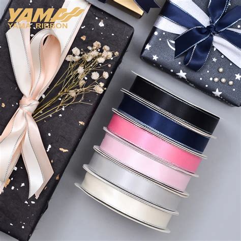 YAMA Silver Edge Satin Ribbon 0 25inch 1 4inch 6 Mm 300yards Lot For