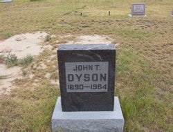 John Thomas Dyson M Morial Find A Grave