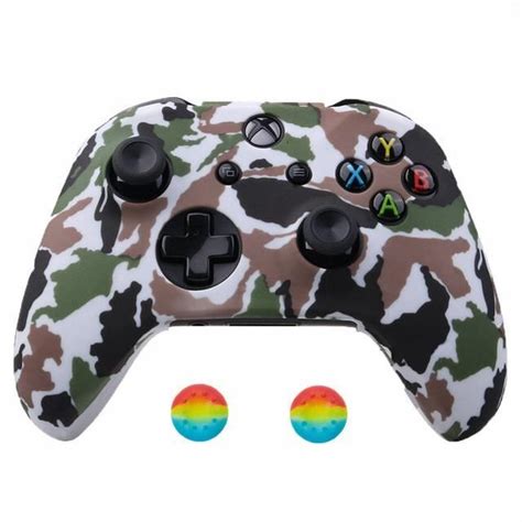 Camo blanc Housse En Silicone Pour Manette De Jeu Xbox One X S Étui De