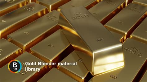 Gold Blender Material B3d Blender 3d Assets