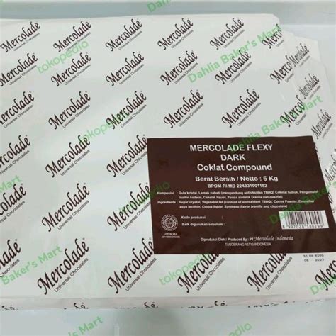 Jual Mercolade Flexy Coklat Batang Dark Compound Repack 250 Gram