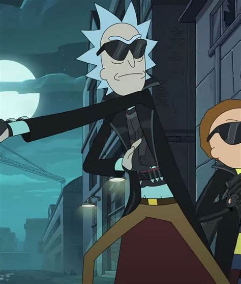 Season 7 Rick and Morty Rick Sanchez Black Coat