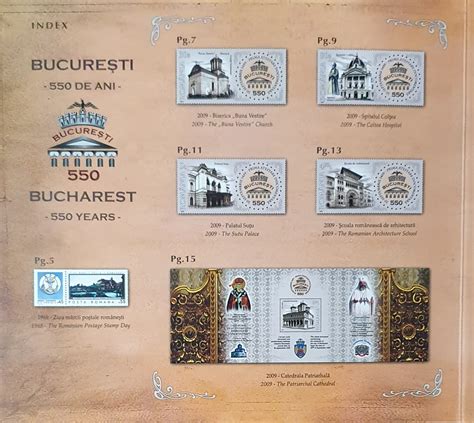 LP 1845b Album filatelic București 550 de ani de atestare