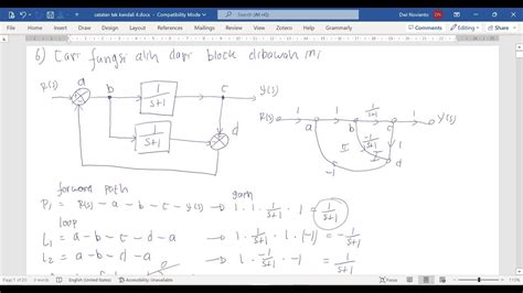 Contoh Soal 6 Fungsi Alih Diagram Blok Mason S Gain Rule YouTube