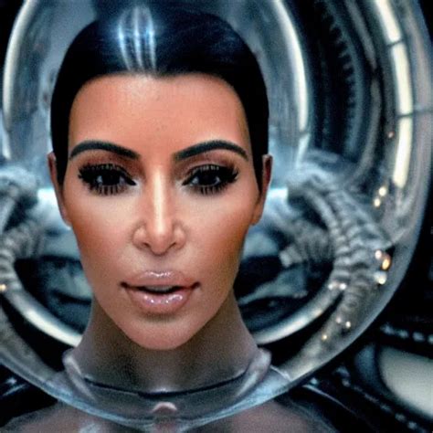 Film Still Of Kim Kardashian In The Movie Alien Alien Stable Diffusion