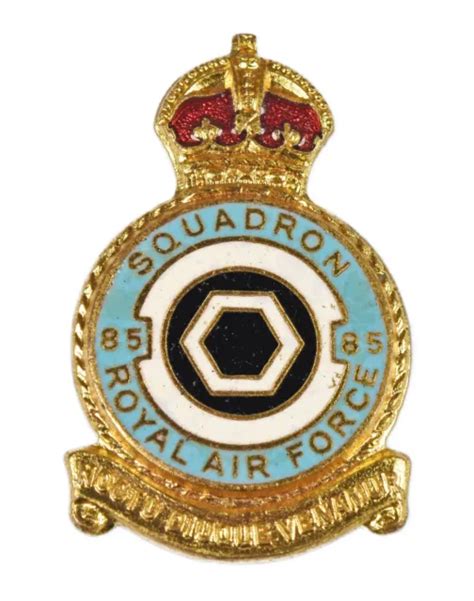 World War Two Hw Miller 85 Squadron Raf Royal Air Force Enamel Brooch Badge £2500 Picclick Uk