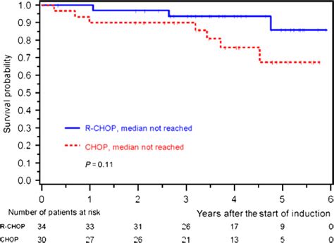 Overall Survival Os After The Start Of Therapy For Chop Or R Chop For