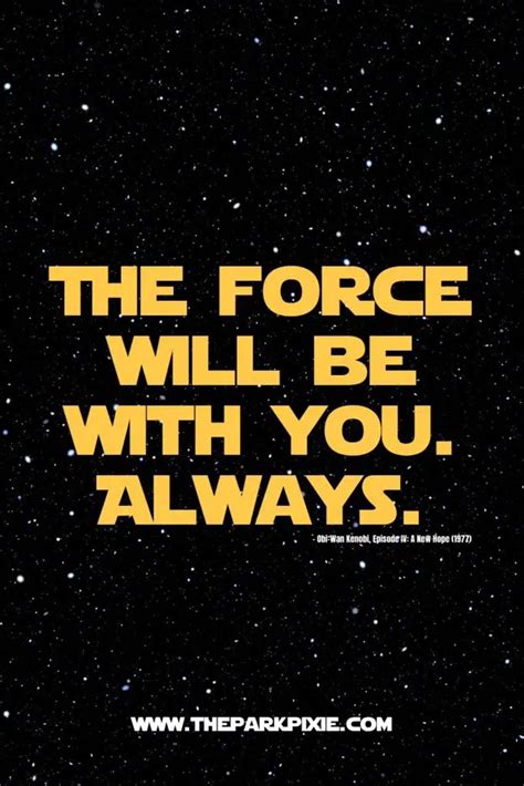 May The Force Be With You Quote