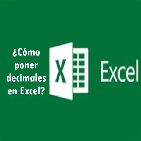 Cómo poner decimales en Excel 2025 elyex