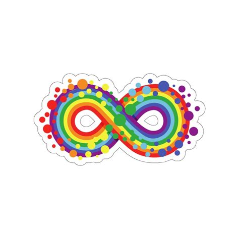 Neurodiversity Symbol Autistic Pride Day Rainbow Decal - Etsy