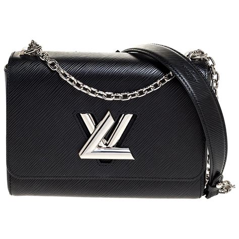 Louis Vuitton Black Epi Leather Twist Mm Bag At Stdibs