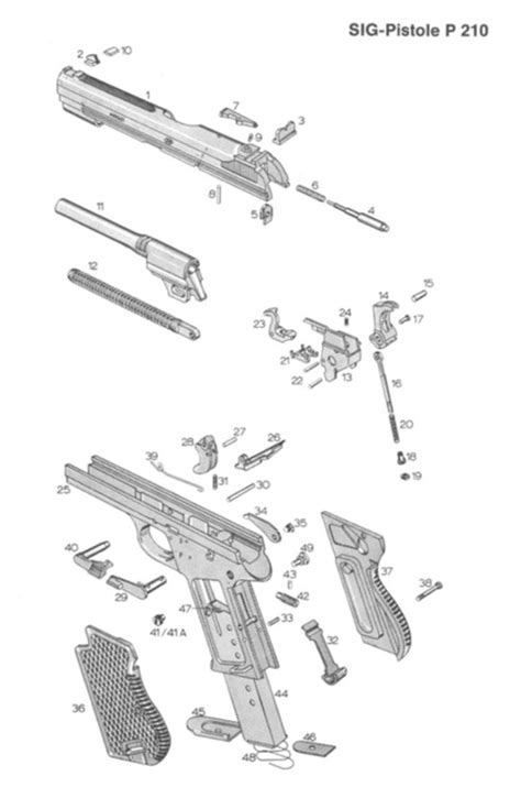 1911 Exploded Parts Diagram Gun Exploded View Firearms Parts Diagrams