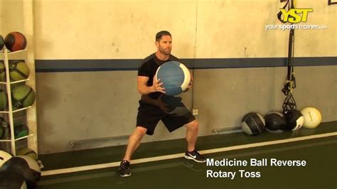 Medicine Ball Reverse Rotary Toss Youtube