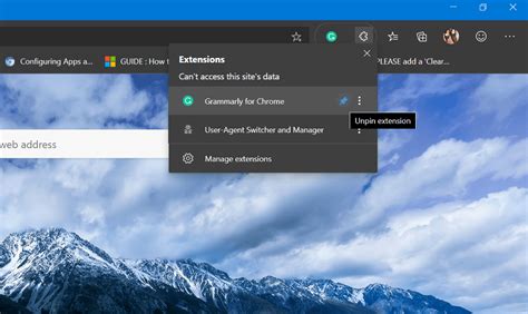 How to Enable Extensions Menu Button in Microsoft Edge Chromium