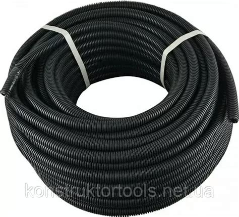 Гофра для кабеля огнестойкая, 20мм черная с протяжкой 100м. (ID ...