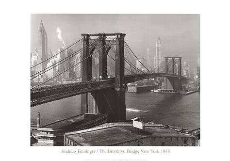 ANDREAS FEININGER The Brooklyn Bridge as Seen from Brooklyn (1948) 27.5 ...