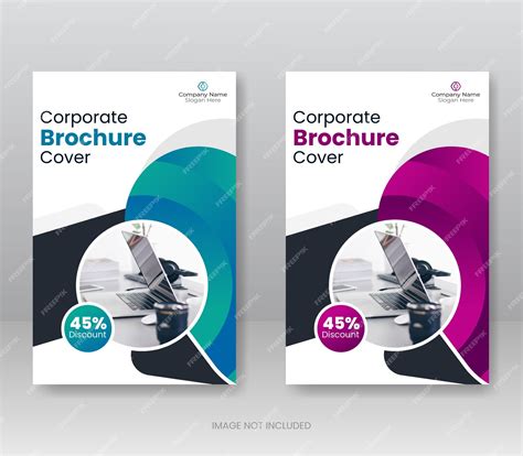 Modelo de diseño de portada de folleto de perfil de empresa moderna y