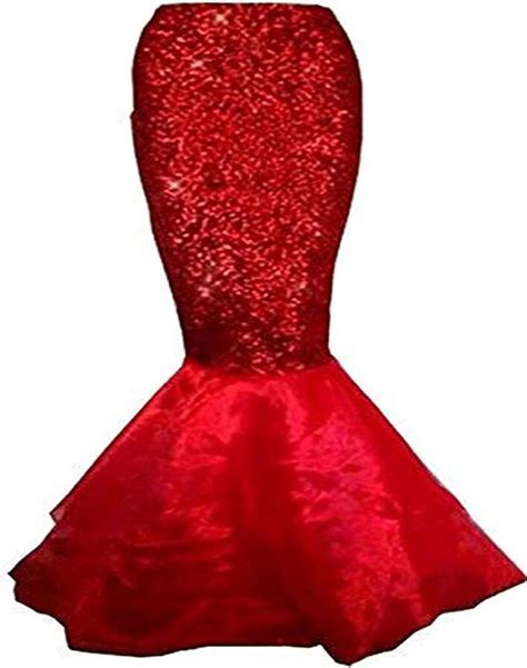 Huyghdfb Women S Mermaid Mermaid Tail Skirt Costume Lingerie Halloween Cosplay Fancy Sequins