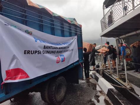 Wujud Kepedulian Pertamina Peduli Salurkan Bantuan Untuk Korban Erupsi