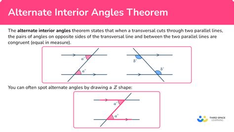 Alternate Interior Angles Theorem Math Guide With Examples