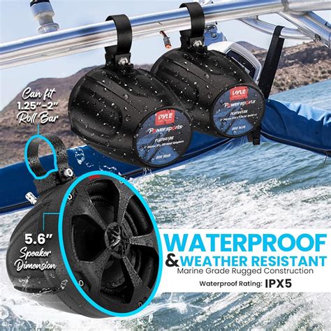 Pyle Way Dual Waterproof Off Road Speakers Inch Watt Marine