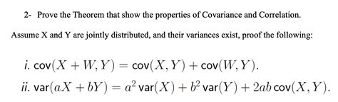 Solved 2 Prove The Theorem That Show The Properties Of