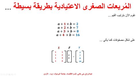 Ols Method Via