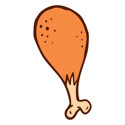 Diseño Png Y Svg De Icono De Muslo De Pollo Para Camisetas